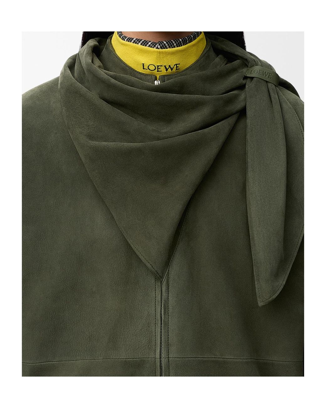 Loewe Green Scarf Jacket