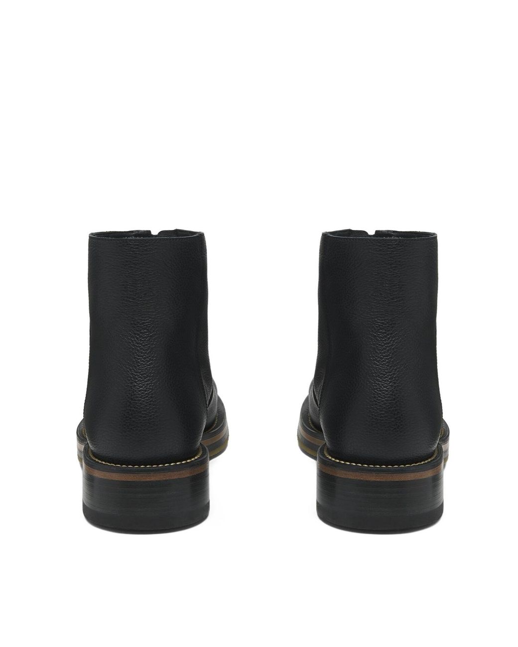 McQueen Black Studded Zip-Detailed Ankle Boots for men
