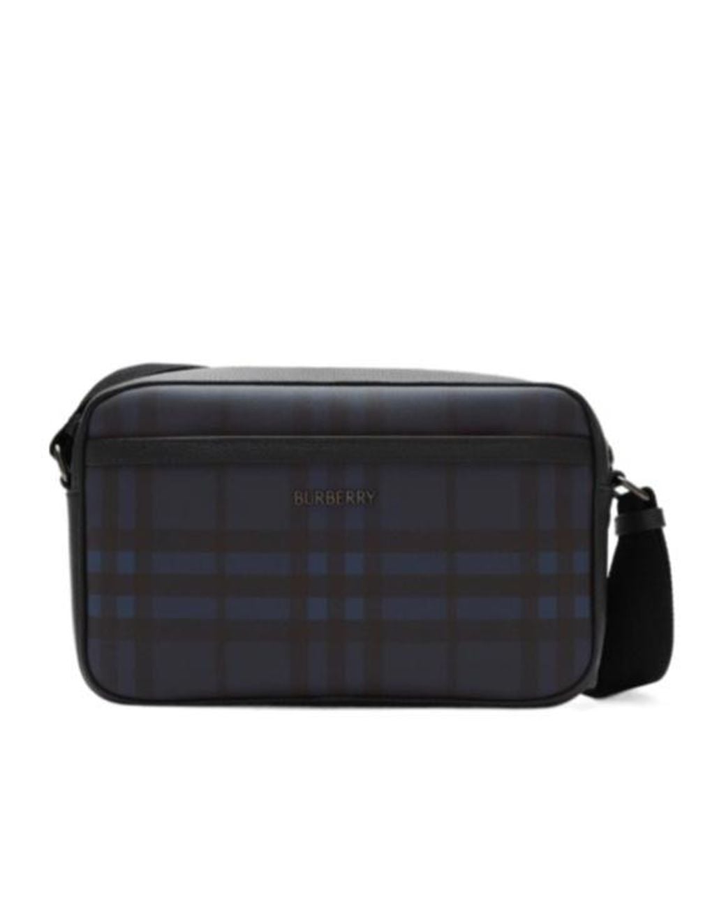 Burberry Black City Check Shoulder Bag for men