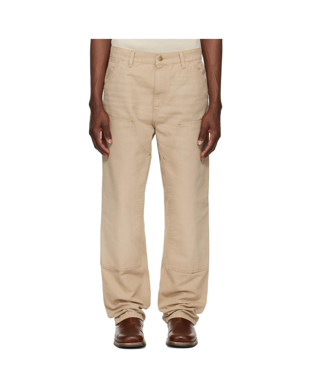 Carhartt Natural Double Knee Jeans for men