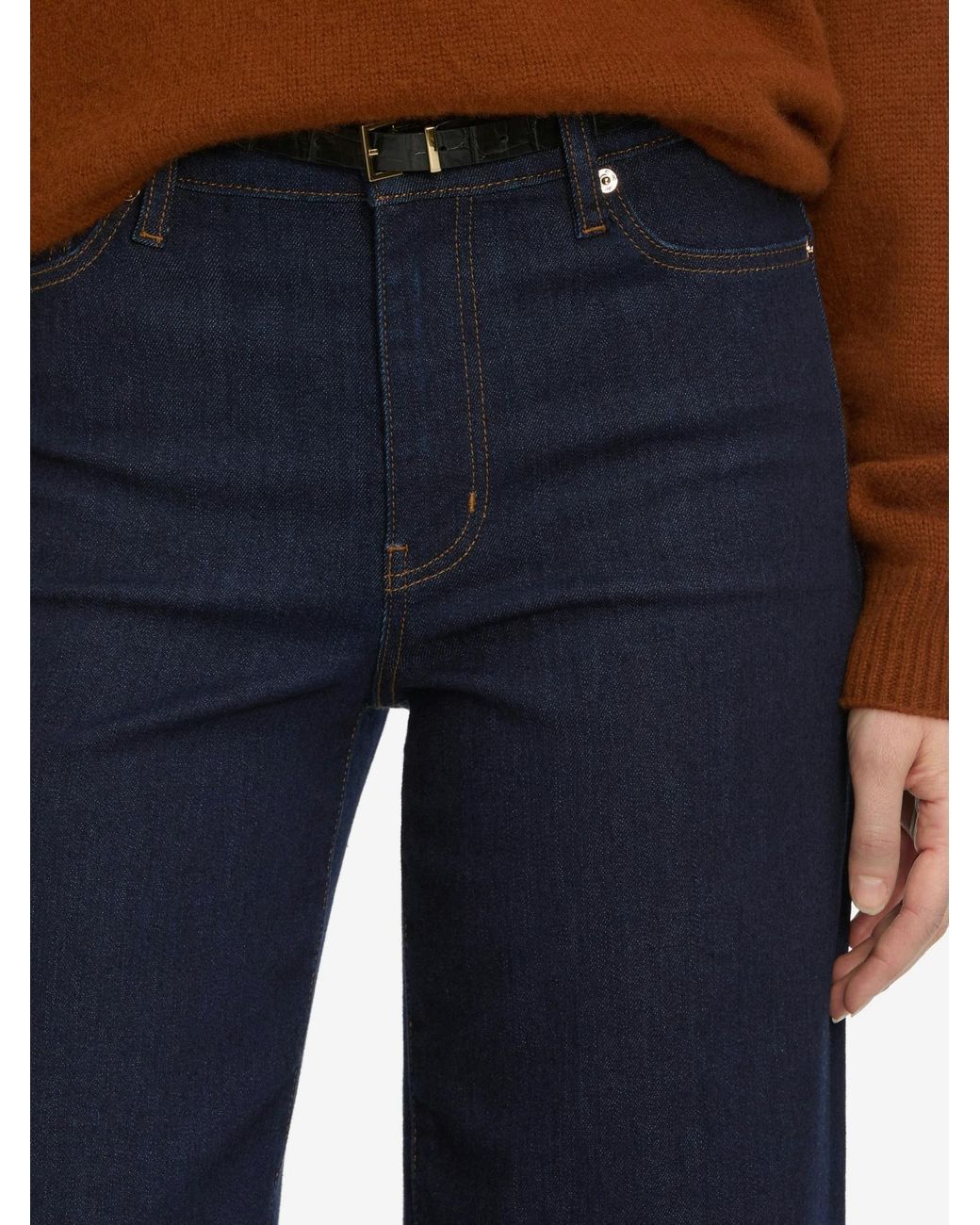 FRAME Blue Le Slim Palazzo Jeans