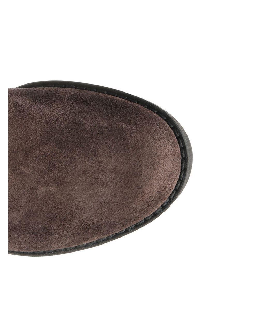 Tod's Brown Round-Toe Lace-Up Ankle Boots