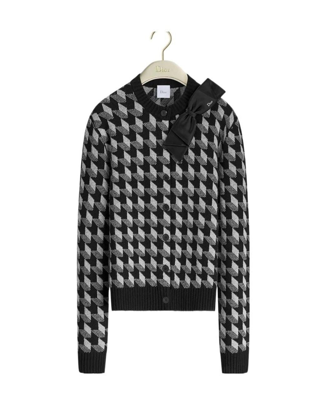 Dior Black Bow Cardigan