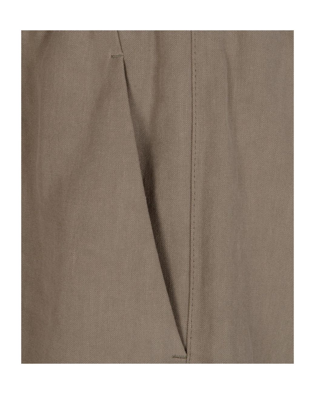 Giorgio Armani Gray Relaxed Fit Drawstring Shorts for men
