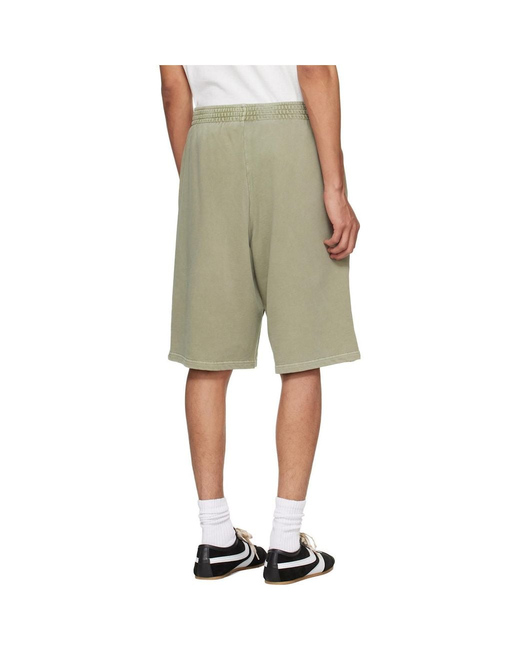 Martine Rose Gray Logo-Print Shorts for men