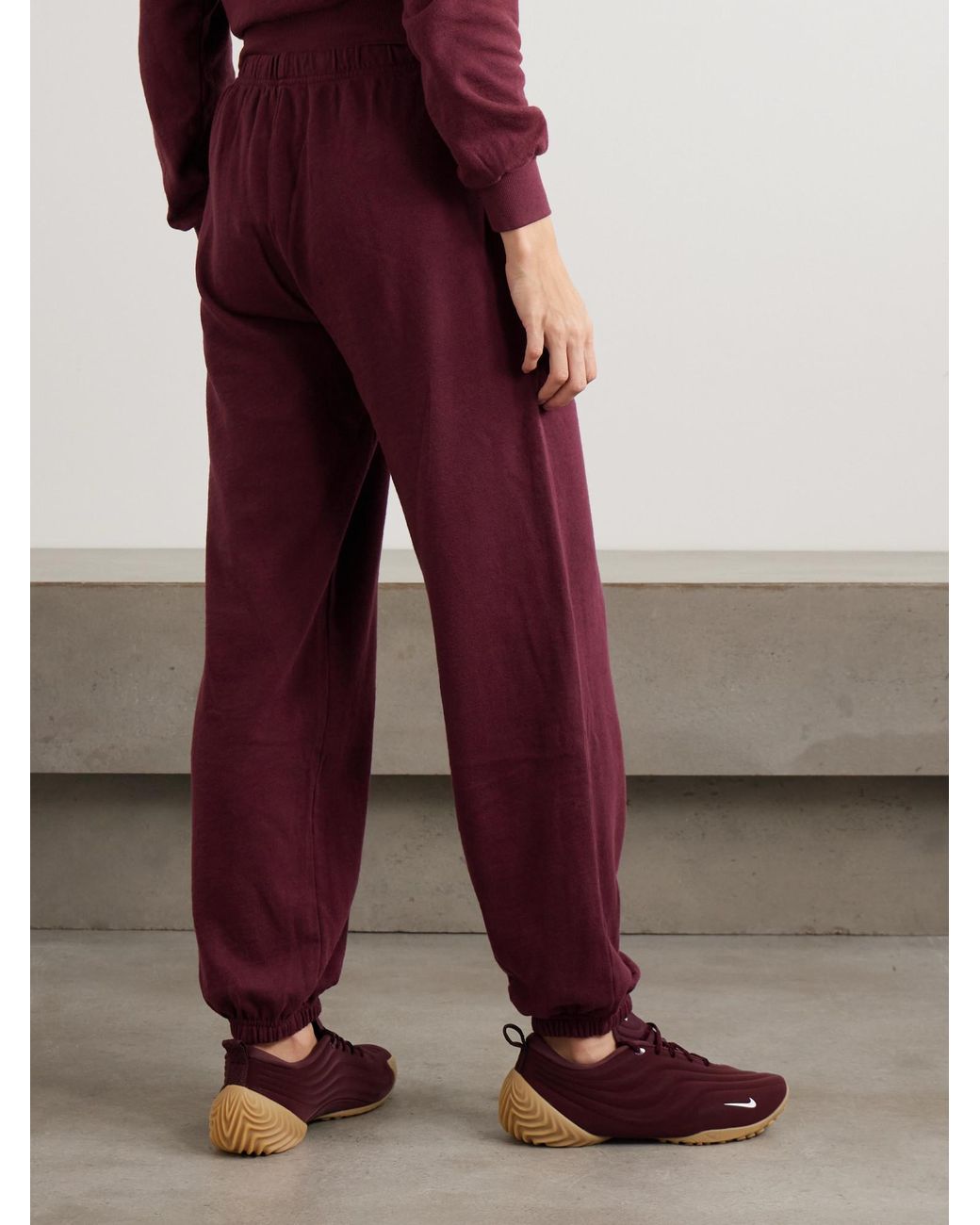 ÉTERNE Purple Soft Cotton Sweatpants