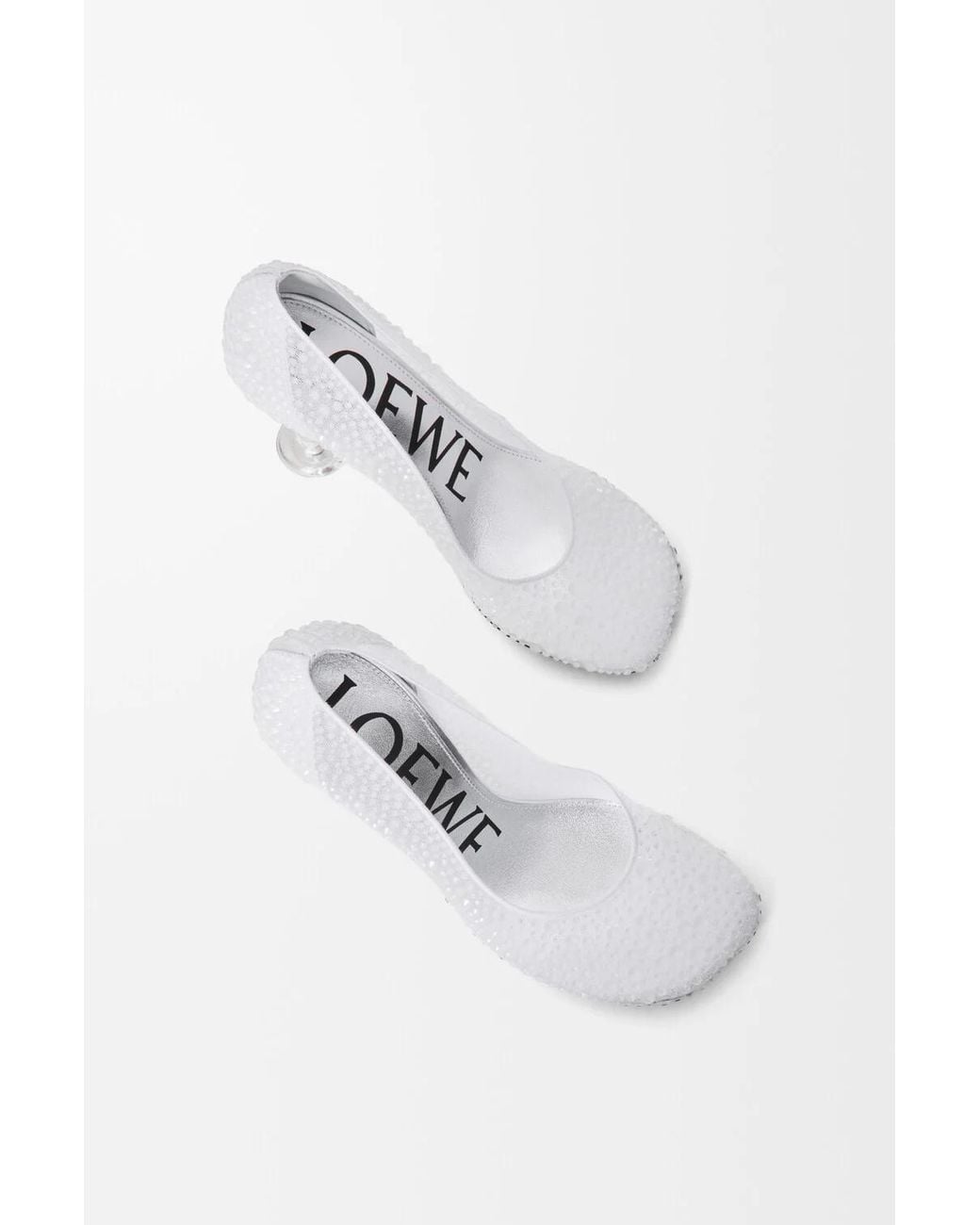 Loewe White 90Mm Strass Toy Pump