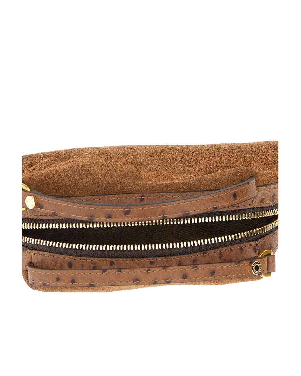 Gianni Chiarini Brown Alifa Ostrich-Effect Tote Bag