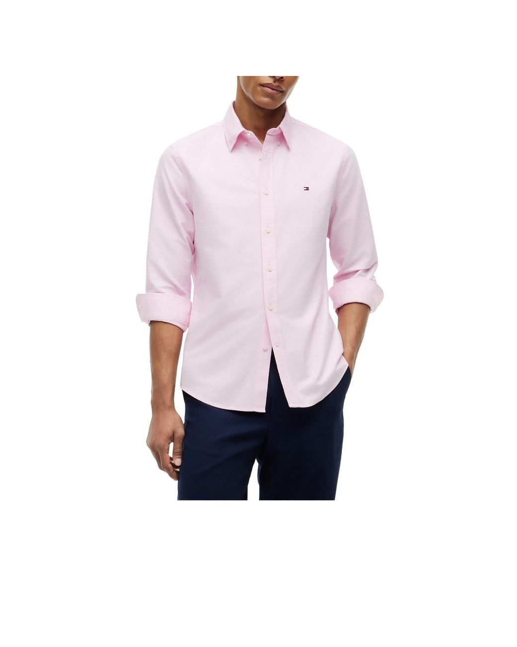 Tommy Hilfiger Pink Simple Longsleeve Shirt for men