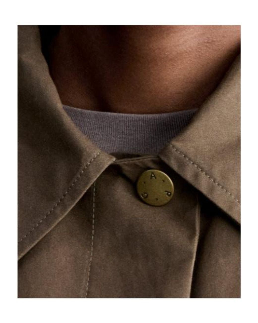 A.P.C. Brown Becca Checked-Lining Jacket