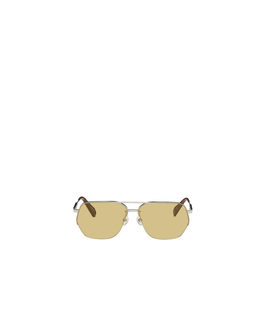 Jacquemus Metallic Double-Bridge Sunglasses