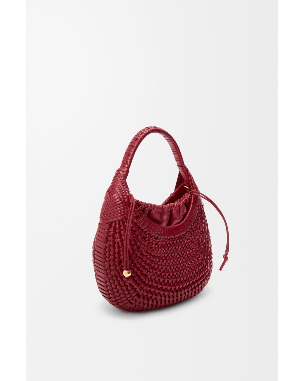 Loewe Red Sac Diamond Hobo En Cuir De Veau
