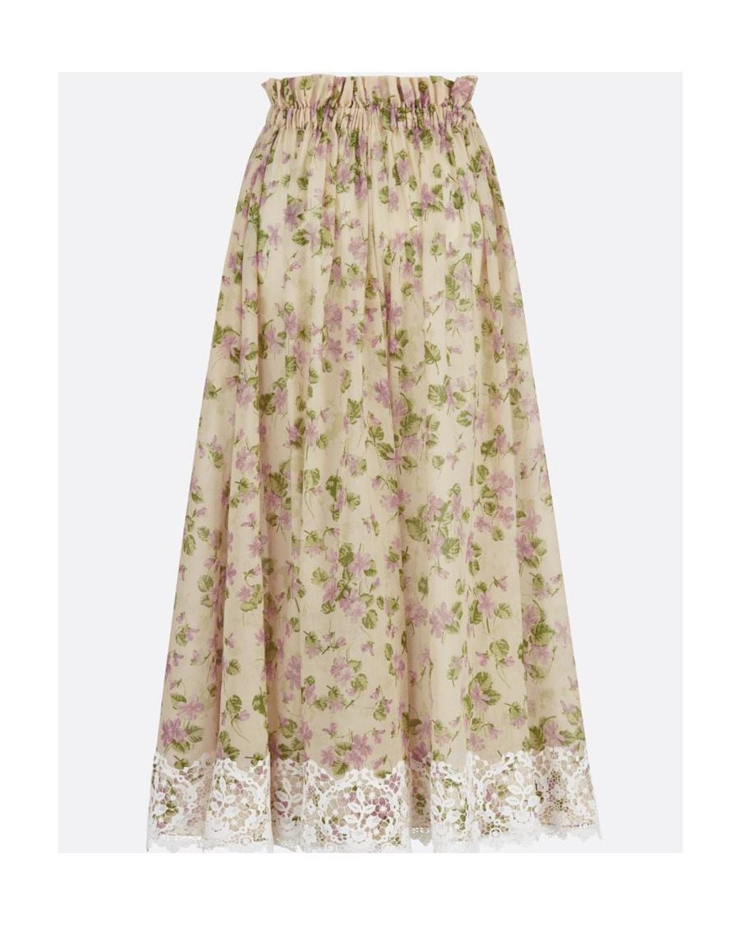 Dior Natural Mid-Length Skirt