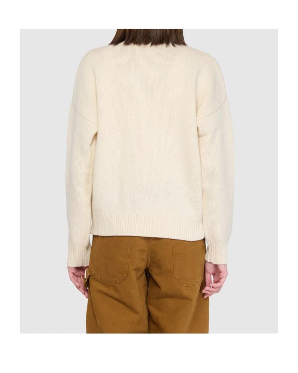 Isabel Marant Natural Isabel Marant Étoile Jade Logo Knitted Jumper