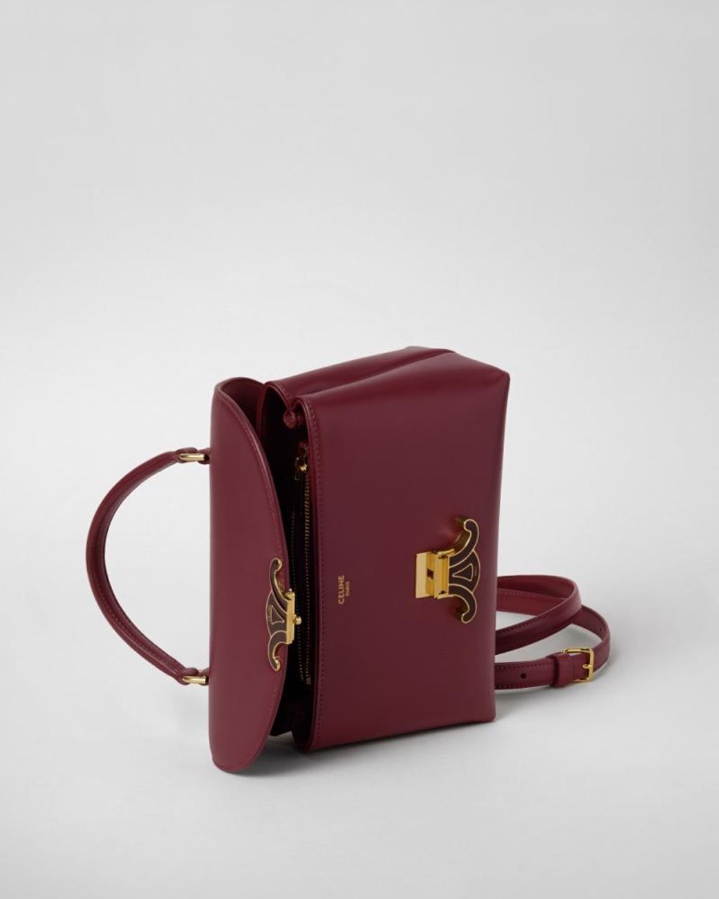 Céline Purple Teen Nino Lock Shoulder Bag