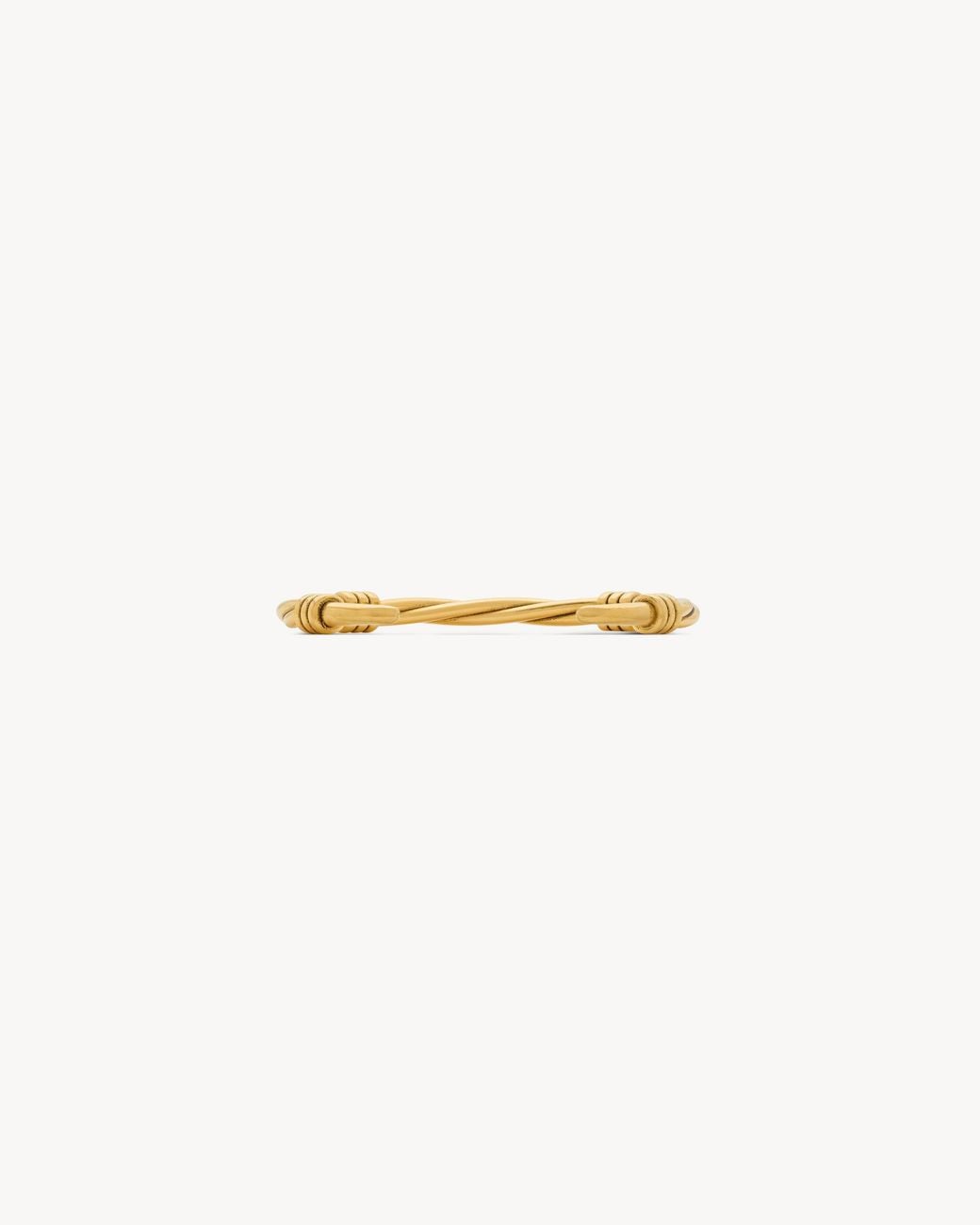 Saint Laurent Metallic Twist Cuff for men