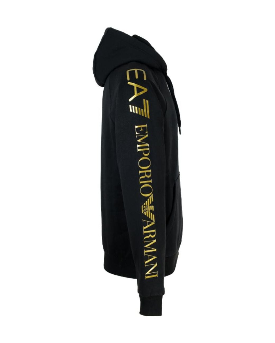 EA7 Blue Logo Zipper Casual Jacket for men