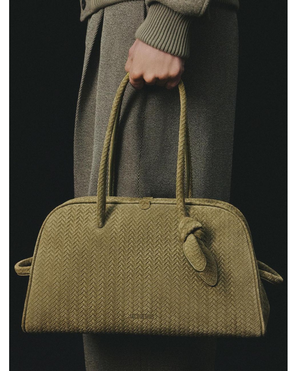 Jacquemus Green The Turismo Small Bowling Bag