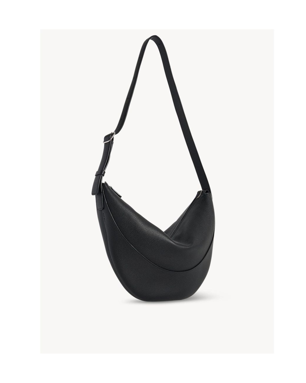 The Row Black Jouve Zipped Shoulder Bag