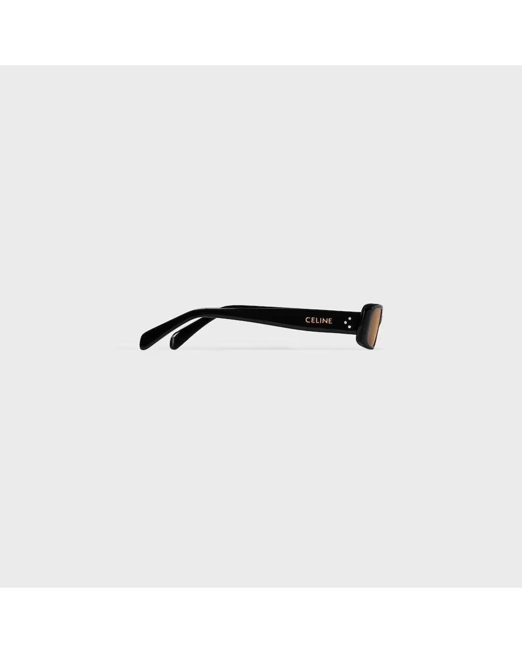 Céline White Rectangular S343 Sunglasses