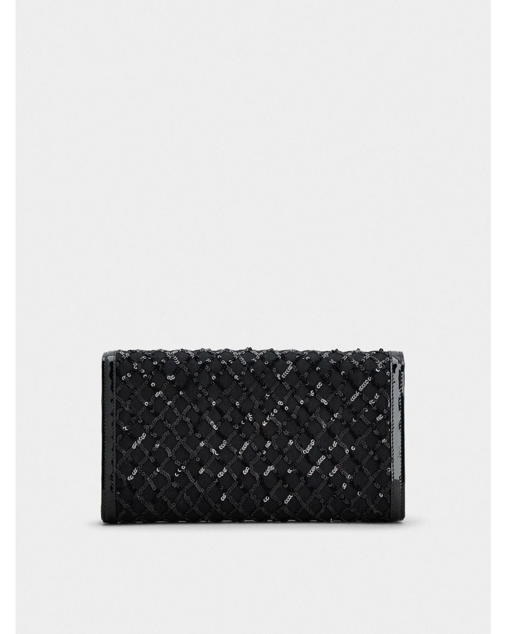 Roger Vivier Black Embellished Chain Shoulder Bag