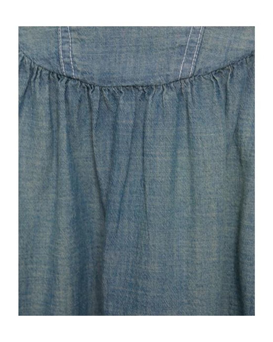Re/done Blue Young Bohemian Mini Dress