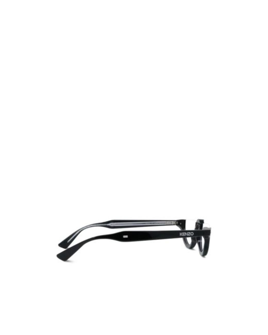 KENZO White Semi-Rimless Non-Prescription Glasses for men