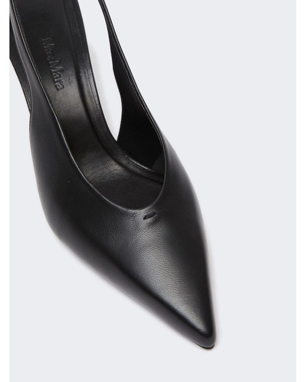 Max Mara Black Pointed-Toe High-Heeled Sandals
