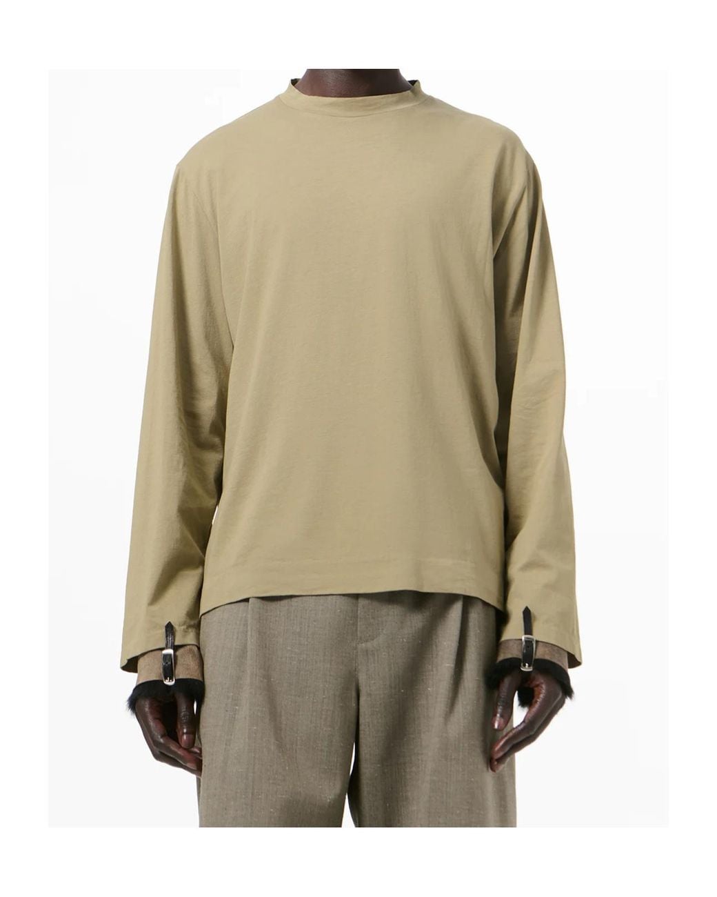 Our Legacy Green Box Long Sleeve T-Shirt for men