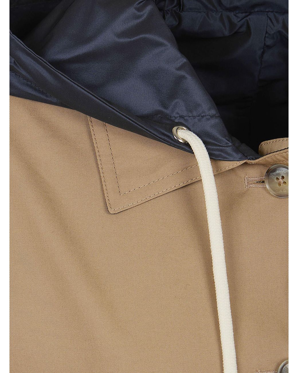 Herno Natural Reversible Dean Hooded Button Jacket