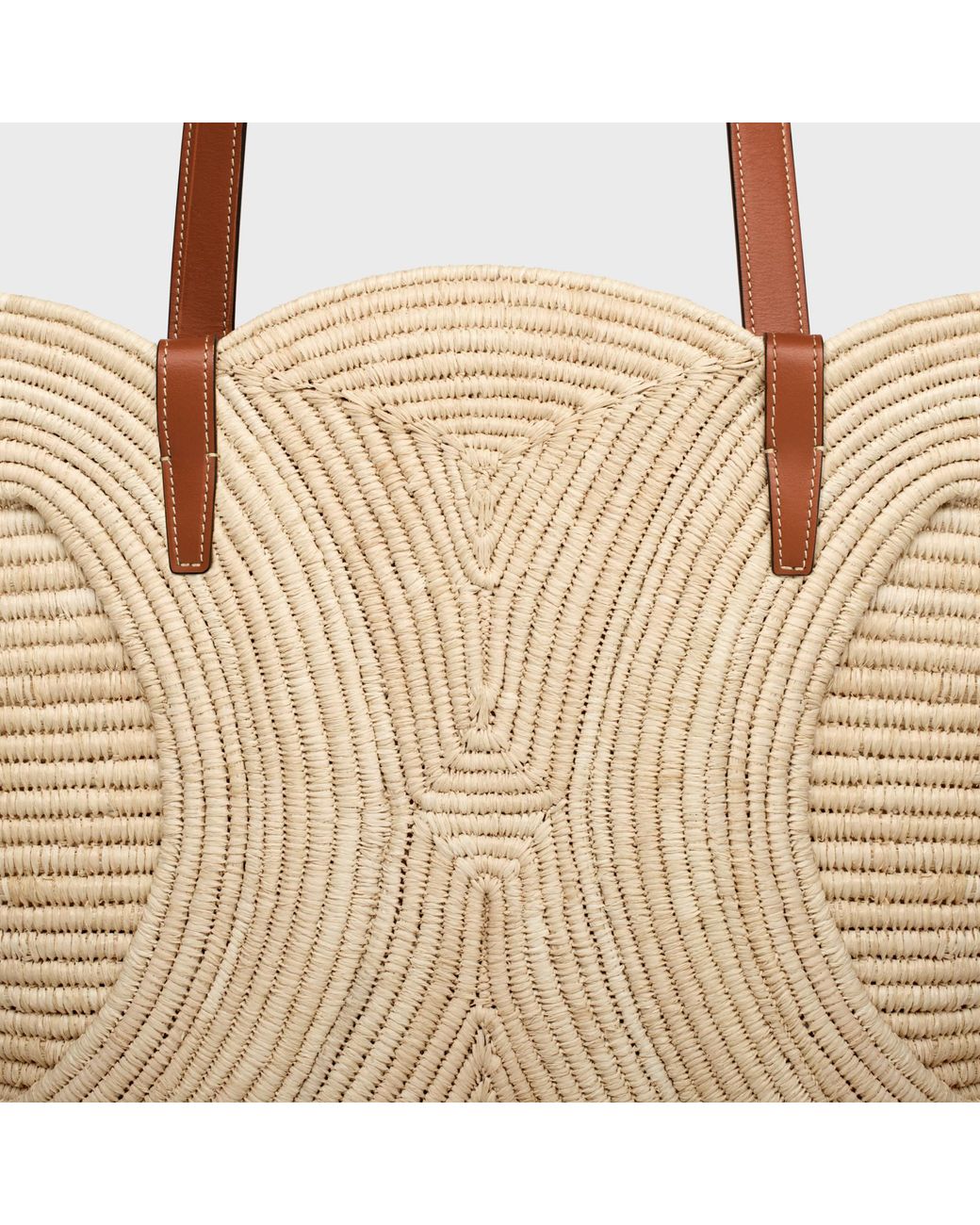 Céline Natural Classic Panier Medium Braided Triomphe