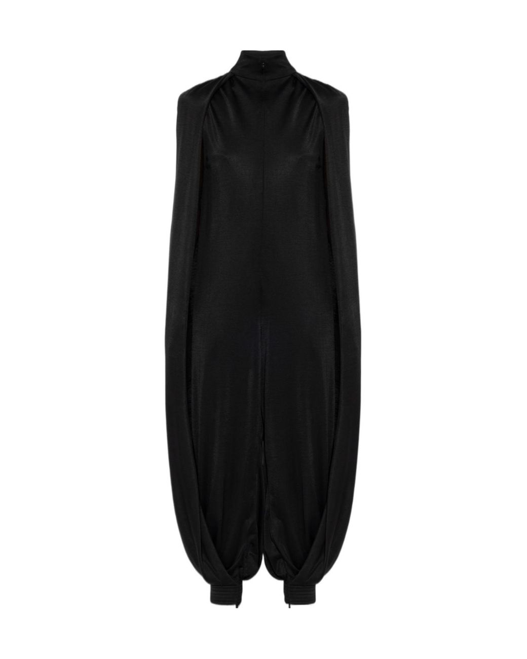 Alaïa Black Alaïa Draped Turtleneck Jumpsuit