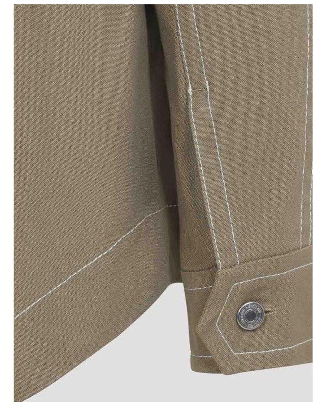 AMI Natural Buttoned Worker Jacket for men