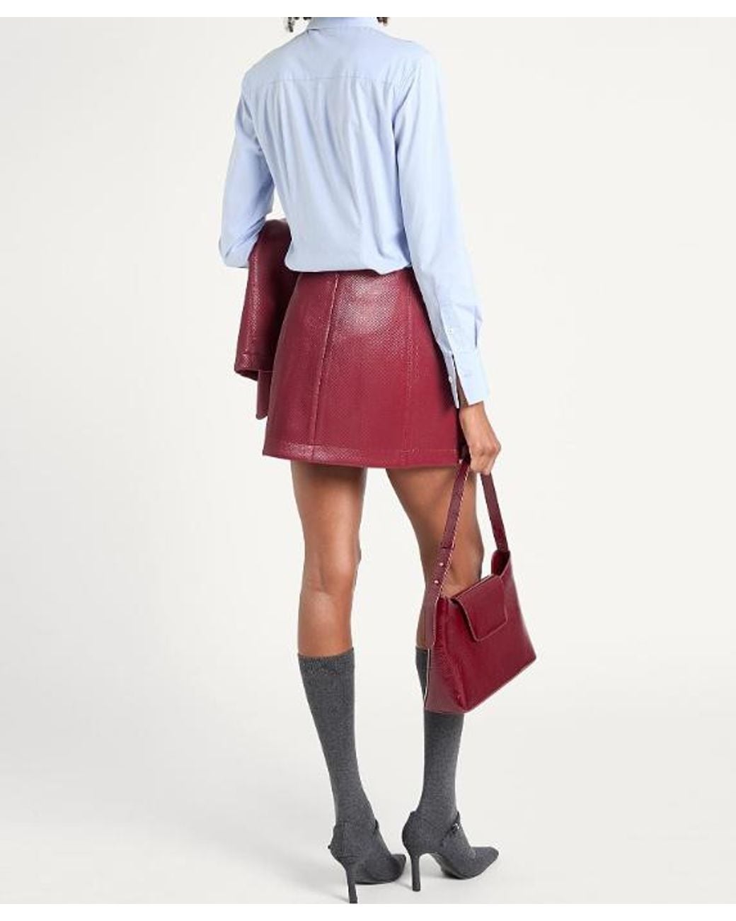 MAX&Co. Red Mini Skirts
