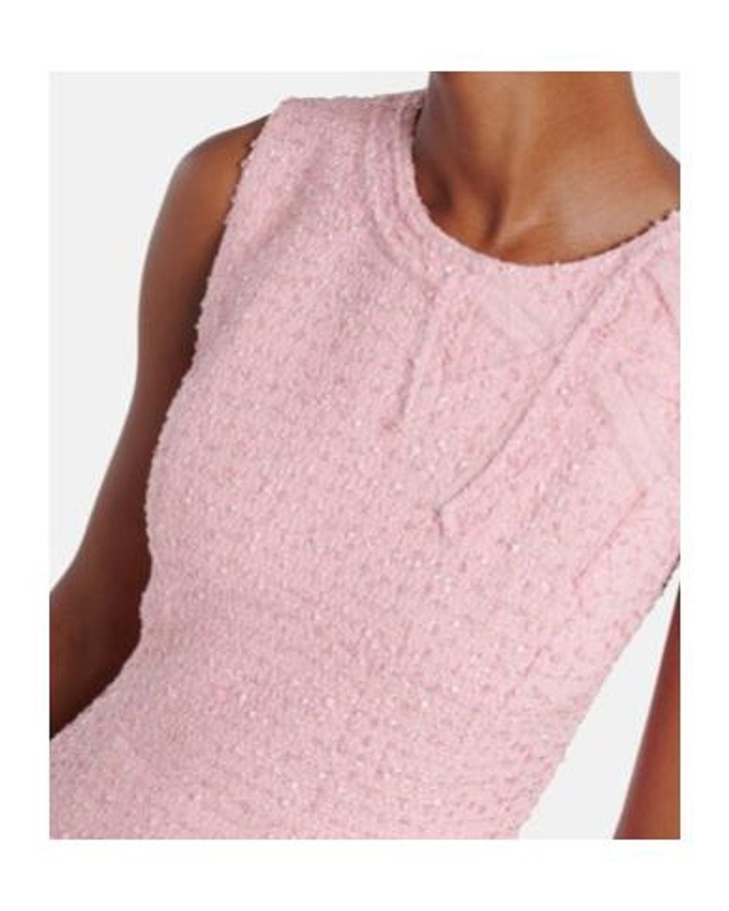 Carolina Herrera Pink Bow-Detail Midi Dress