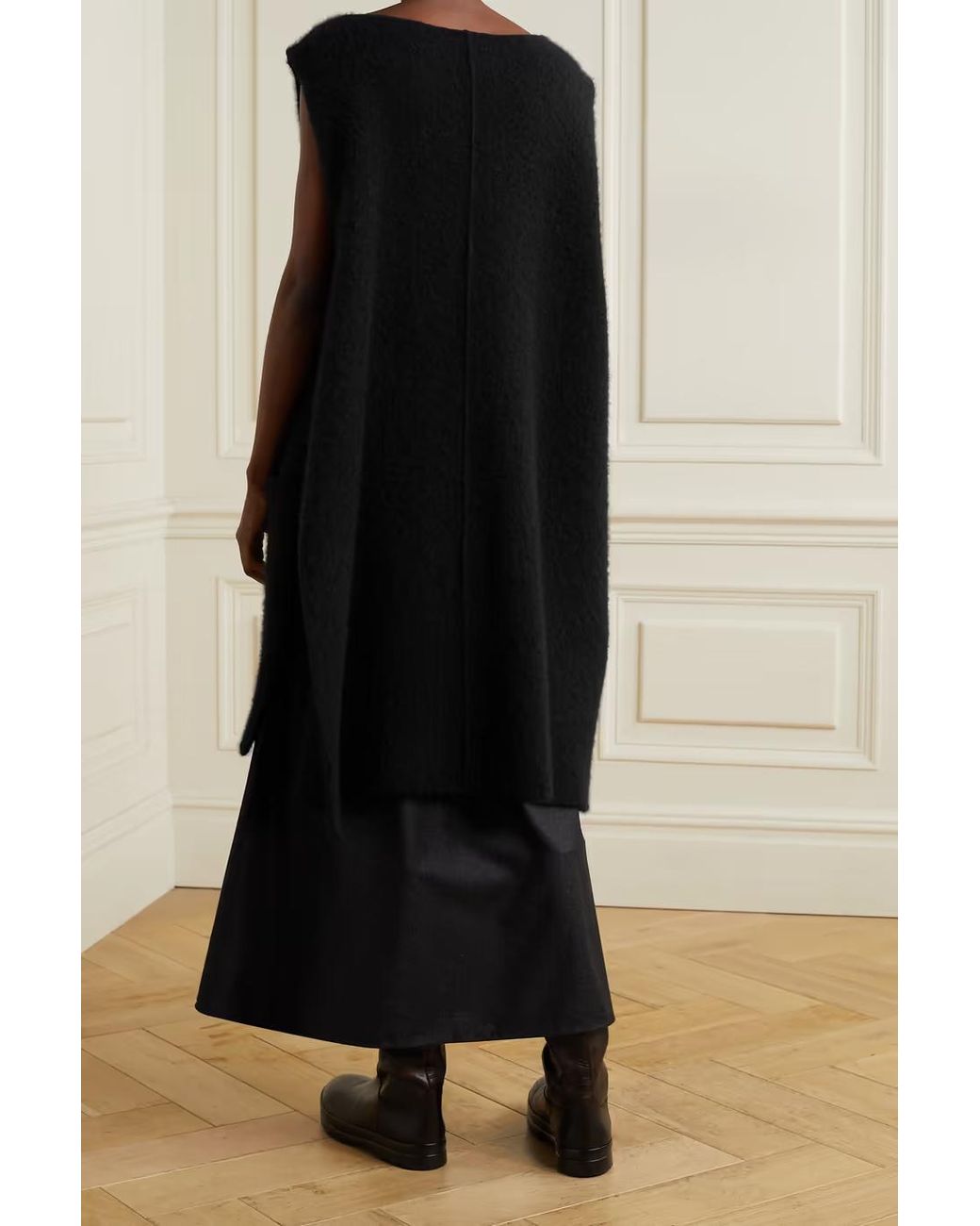 The Row Black Didi Long Sleeveless Pullover
