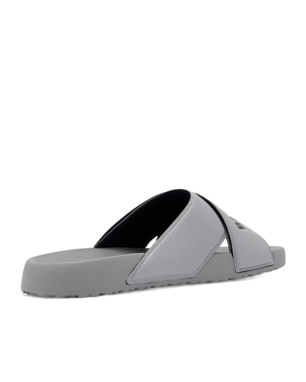 Balenciaga Gray Sporty Pool Slides for men