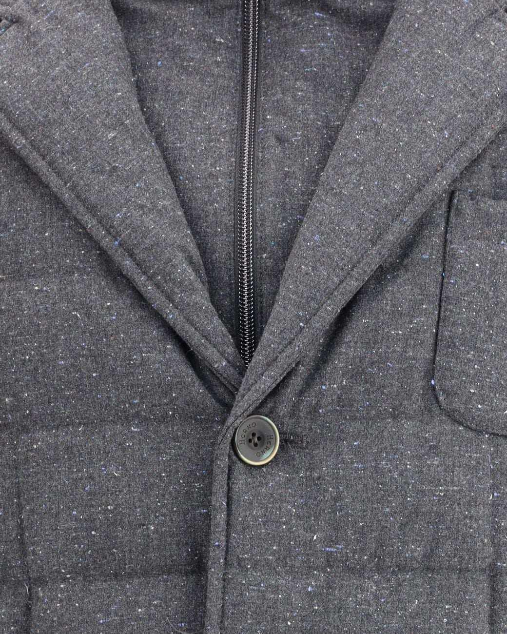 Herno Gray Quilted Down Blazer for men
