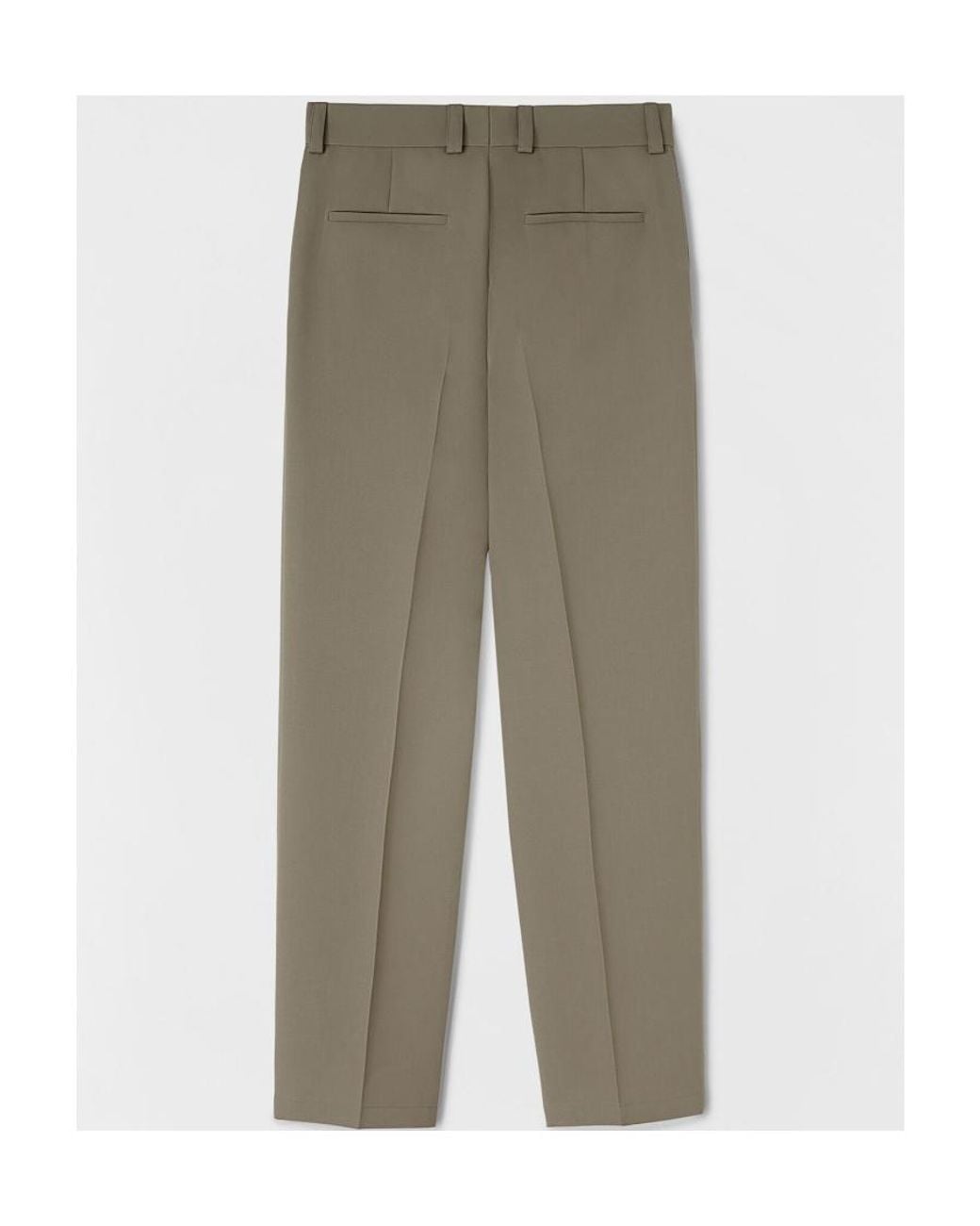 Jil Sander Gray Straight-Leg Tailored Trousers for men