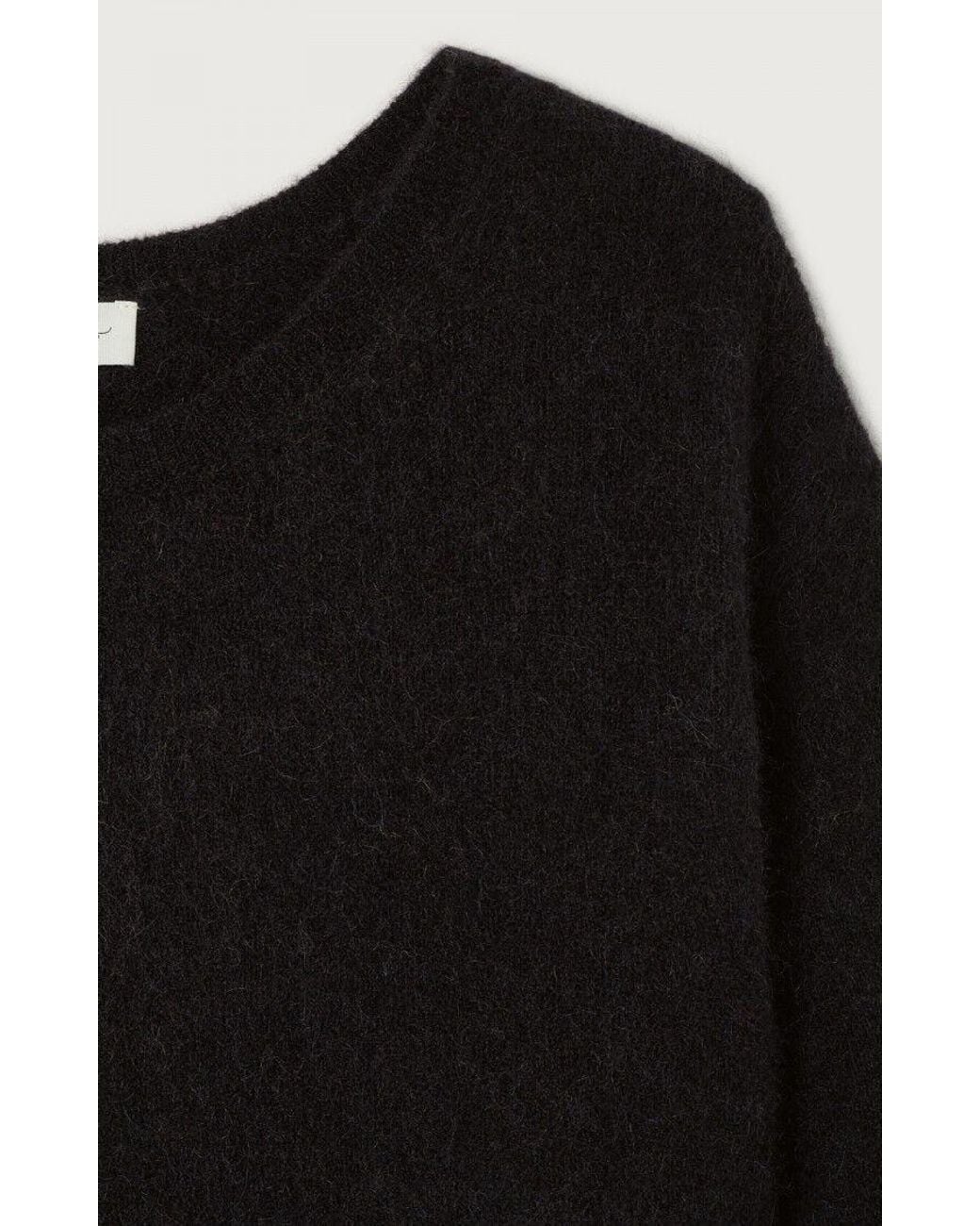 American Vintage Black Vito Oversized Sweater