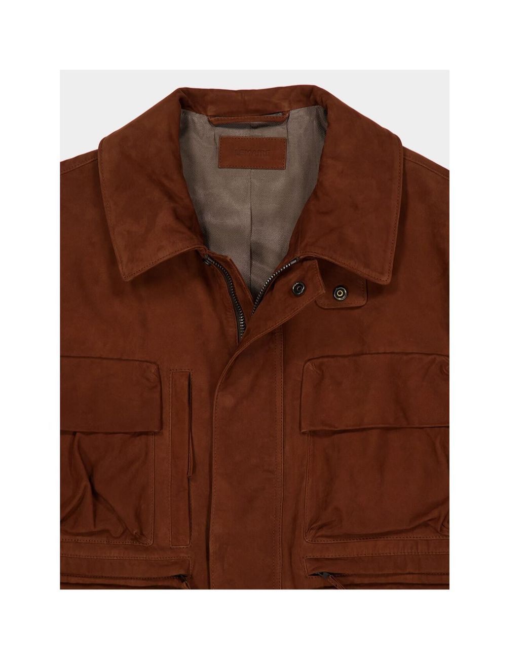 Lemaire Brown Reporter Jacket for men