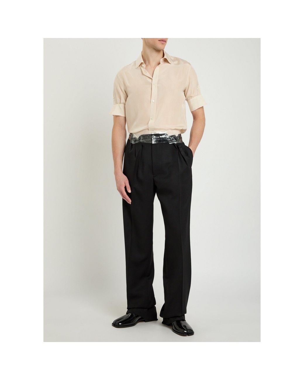 Maison Margiela Black Straight-Leg Trousers for men