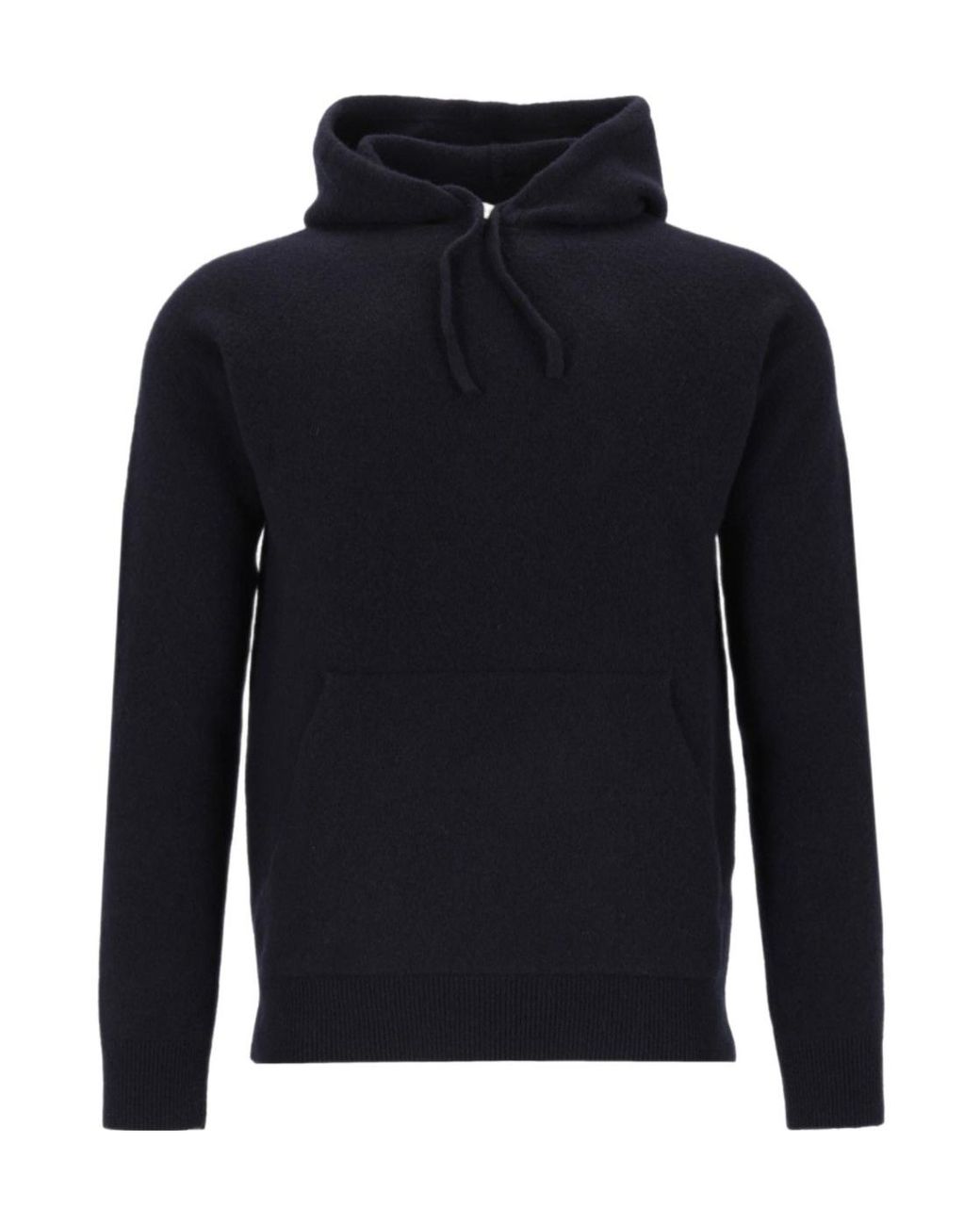 Al Duca D'aosta Blue Long-Sleeve Hooded Pullover for men