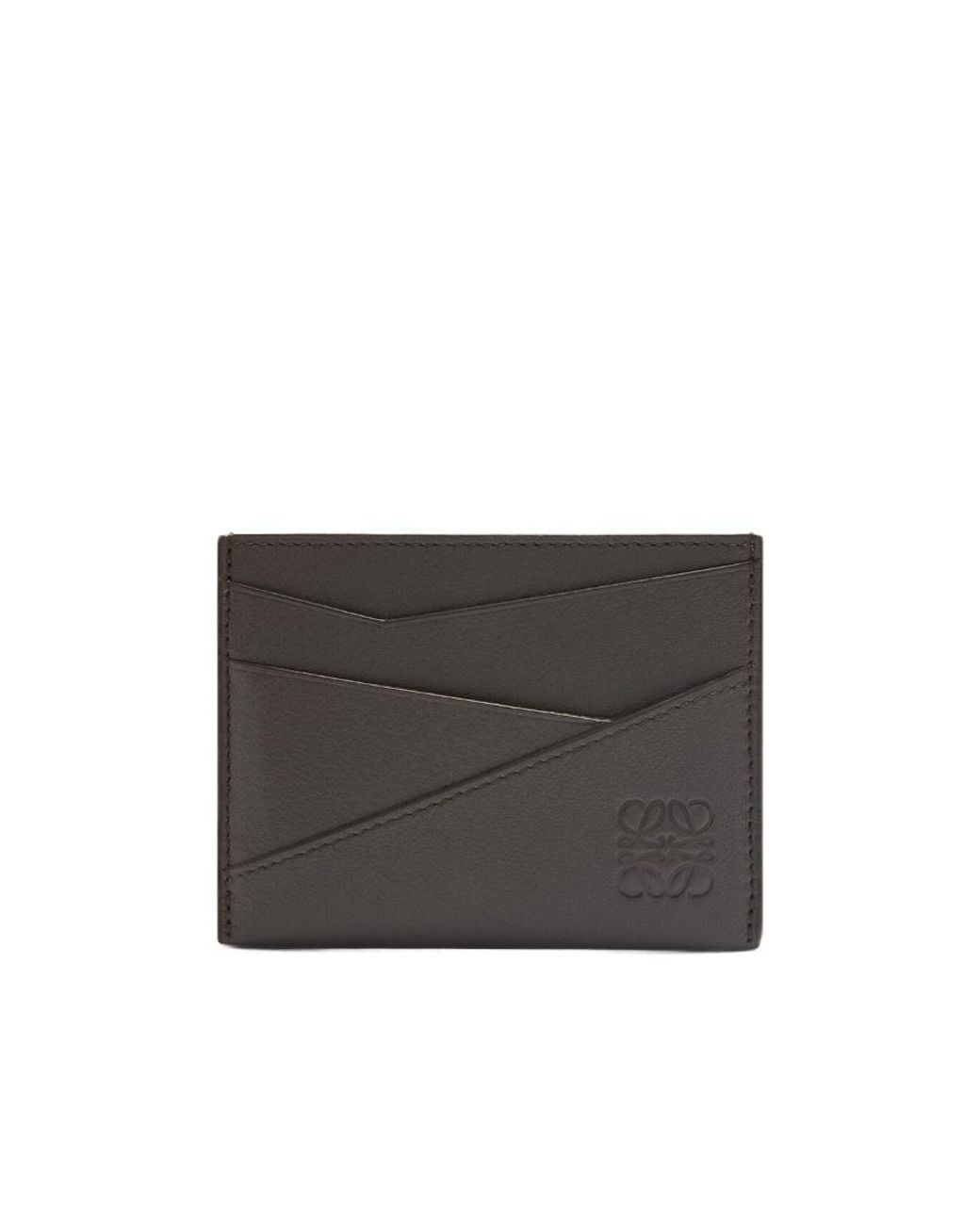 Loewe Black Logo Embossed Card Holder for men