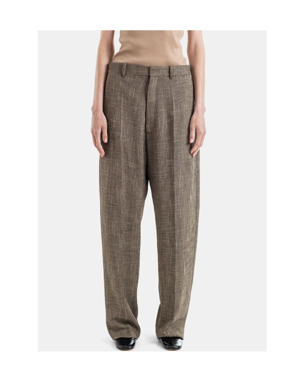 Phoebe Philo Gray Casual Pants With Belt Loops