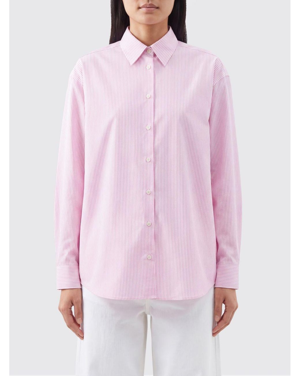 Totême  Pink Striped Tumbled Shirt