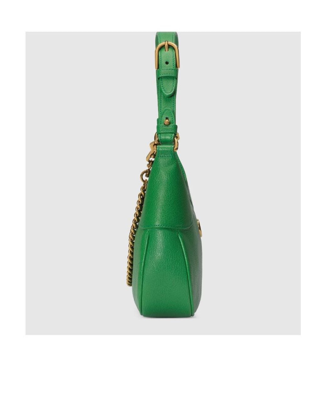 Gucci Green Logo Plaque Small Aphrodite Shoulder Bag