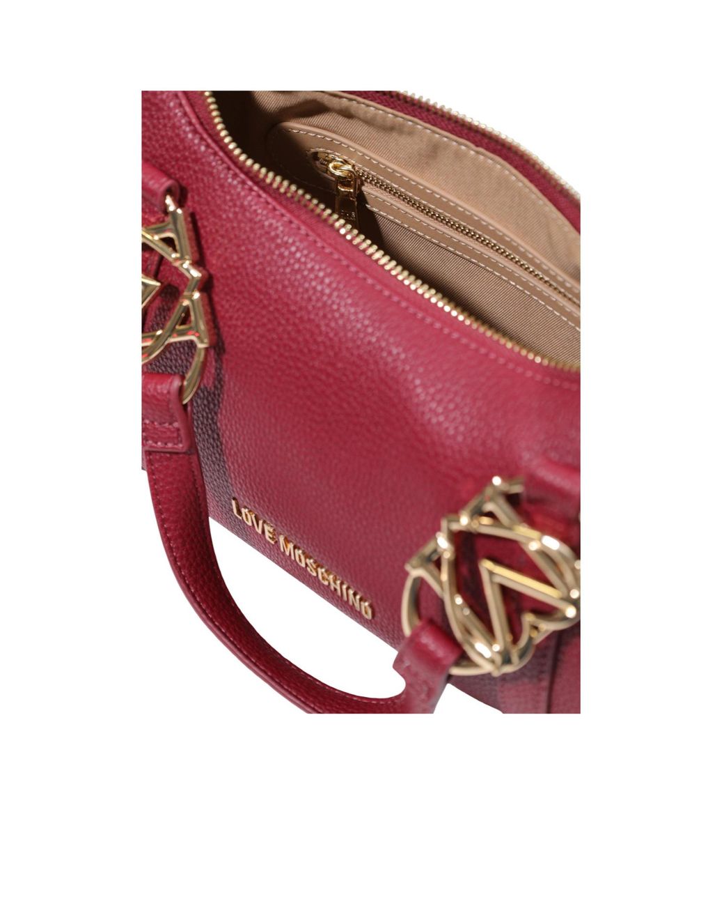Moschino Red Dual-Handle Shoulder Bag