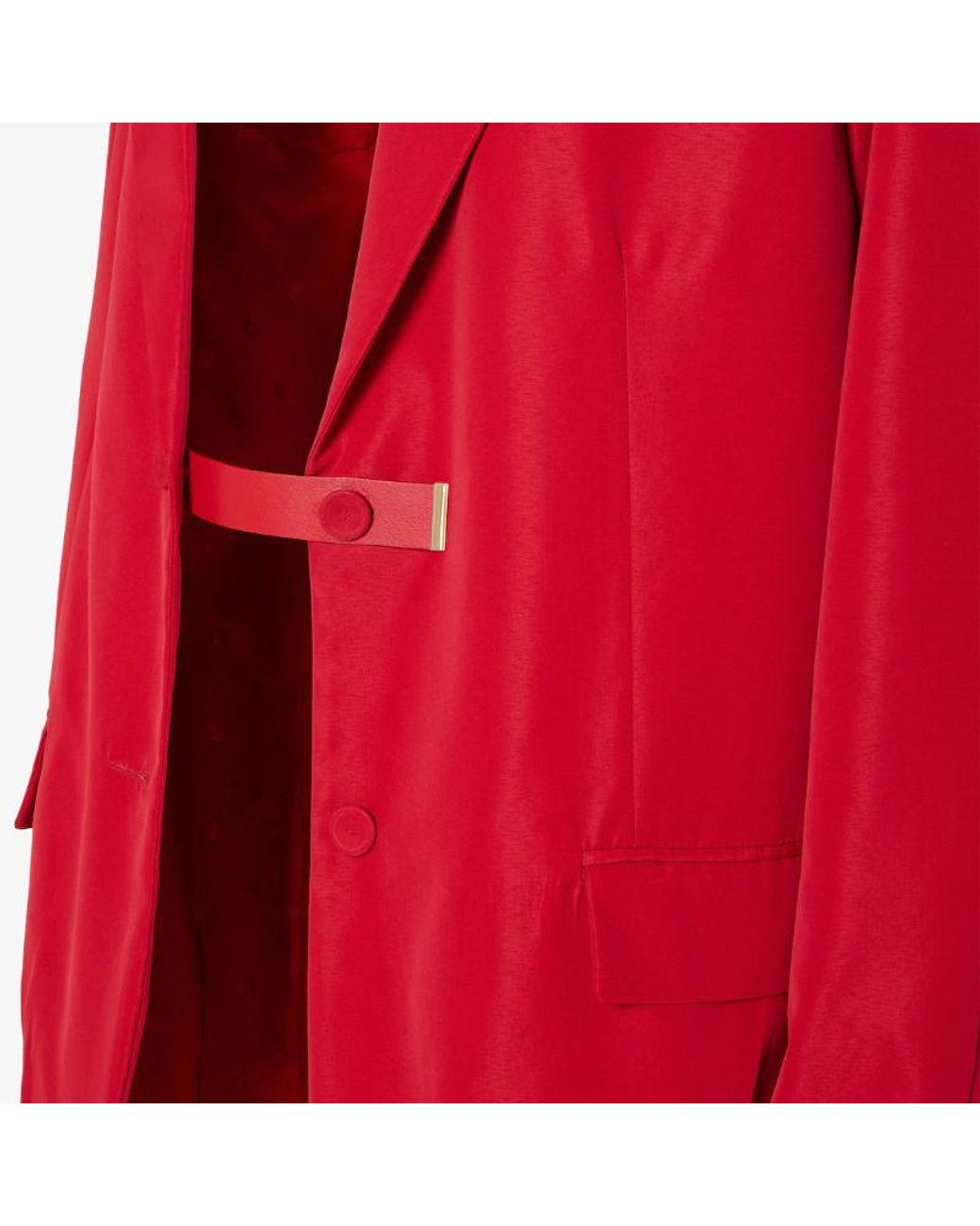 Fendi Red Belted Jacket