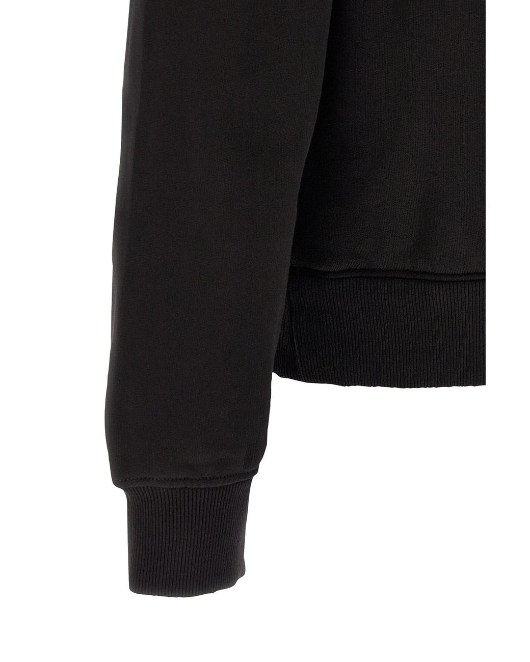 Dolce & Gabbana Black ドルチェガッバーナ ロゴプレート ドローストリング フーディー for men